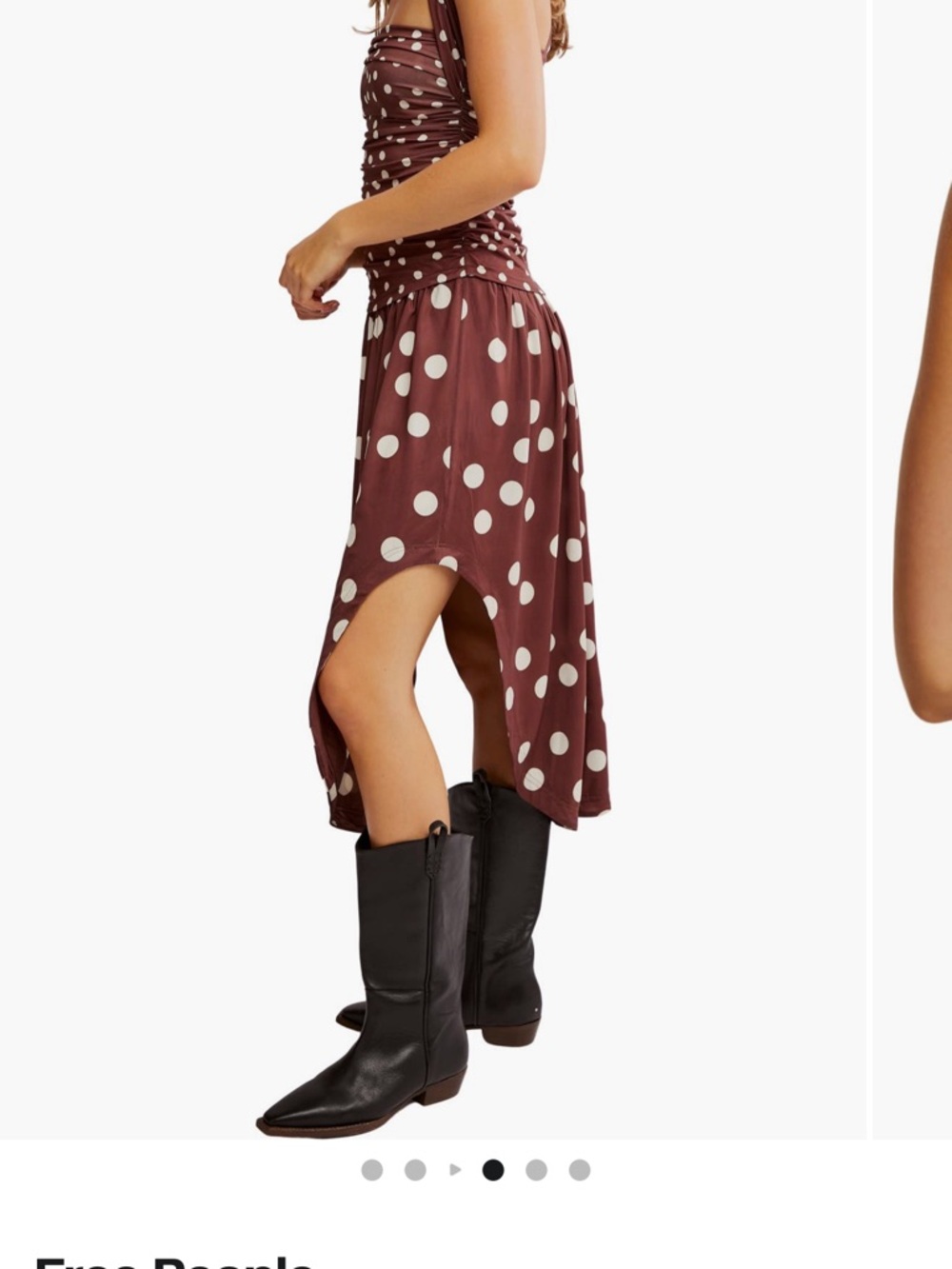 🆕 Free People RAYON Variegated
Polka Dot Midi Dress…NWT - Picture 5 of 8